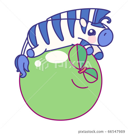 vector cute baby striped zebra 66547989