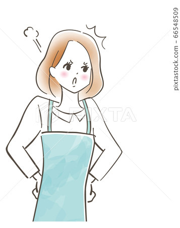 憤怒的女人/爭吵/蠟筆劃/手繪 66548509