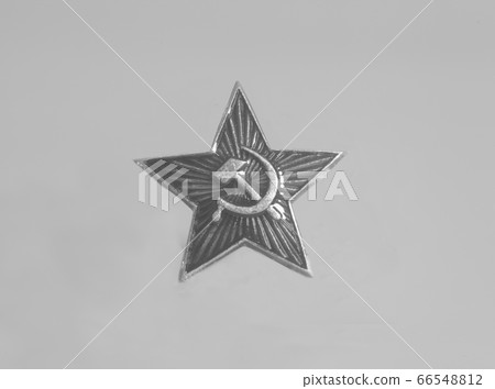 Soviet (ussr) star on gray background Soviet (ussr) star on gray background 66548812