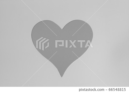 Paper Valentines Day heart on gray background Paper Valentines Day heart on gray background 66548815