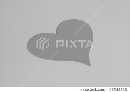 Paper Valentines Day heart on gray background Paper Valentines Day heart on gray background 66548816
