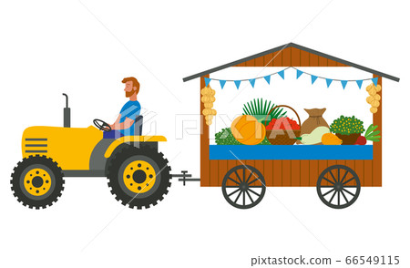 Harvester and Products on Counter, Fair Vector 66549115