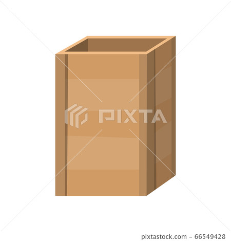 Wooden drawer. Box package. Transportation container or empty wood crate, cargo distribution pack 66549428