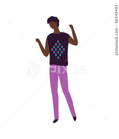 Man in Club, Clubber Night Life Relaxation Vector Man in Club, Clubber Night Life Relaxation Vector 66549493