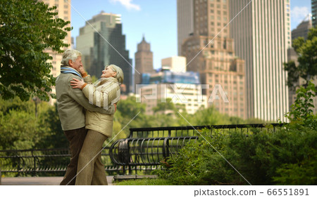 Portrait of beautiful caucasian senior couple dancing Portrait of beautiful caucasian senior couple dancing 66551891