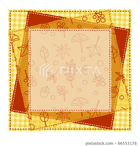Patchwork style line pattern frame background... - Stock Illustration ...