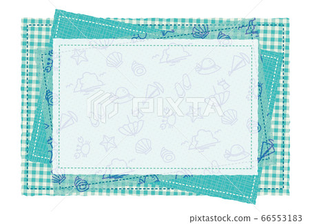Patchwork pattern pattern frame background material text space summer line drawing material postcard Patchwork pattern pattern frame background material text space summer line drawing material postcard 66553183