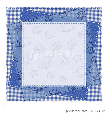 Patchwork pattern pattern frame background material text space summer line drawing material Patchwork pattern pattern frame background material text space summer line drawing material 66553184