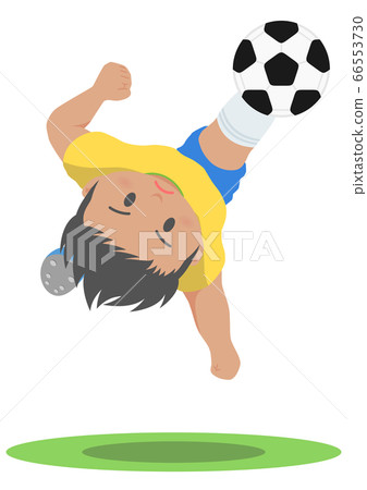 Soccer overhead kick Soccer overhead kick 66553730