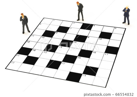 Businessman thinking as a crossword puzzle (miniature) Businessman thinking as a crossword puzzle (miniature) 66554832