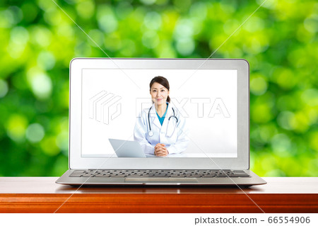 遠程醫療女醫生 遠程醫療女醫生 66554906