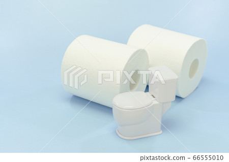 Miniature toilet bowl and toilet paper Miniature toilet bowl and toilet paper 66555010