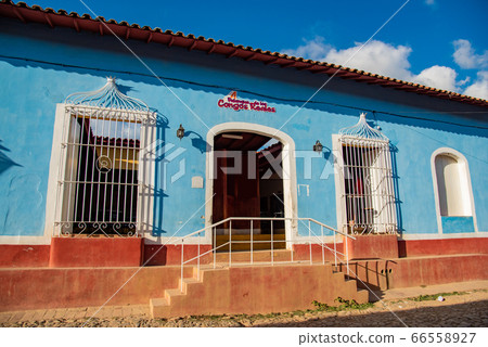 Colorful slopes in the city of Trinidad, Cuba 66558927