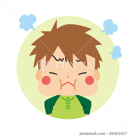 Angry cute boy icon - Stock Illustration [66561017] - PIXTA