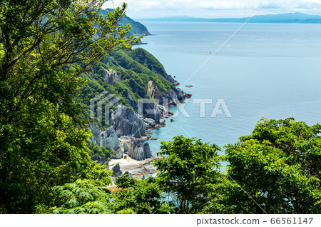 [Saimura, Shimokita Peninsula, Aomori Prefecture] Hotokegaura is a landscape of paradise 66561147