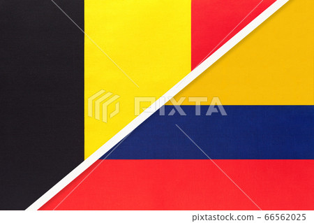 Belgium and Colombia, symbol of two national flags Belgium and Colombia, symbol of two national flags 66562025