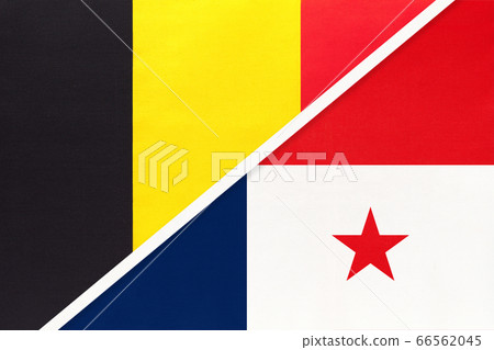 Belgium and Panama, symbol of two national flags Belgium and Panama, symbol of two national flags 66562045