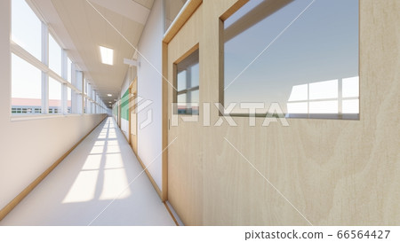 School classroom corridor illustration 18 School classroom corridor illustration 18 66564427