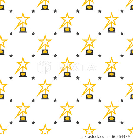 Cinema seamless pattern. Wallpaper with movie camera and direcor chair. 66564489