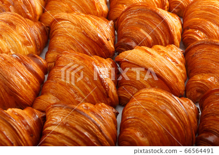 Seamless pattern of tasty french croissant 66564491