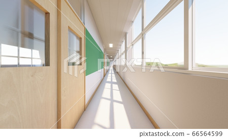 School classroom corridor illustration 14 School classroom corridor illustration 14 66564599