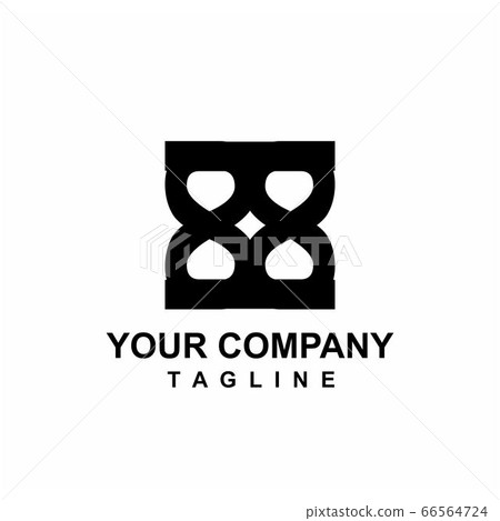X love ornamental geometrical logo and vector icon X love ornamental geometrical logo and vector icon 66564724