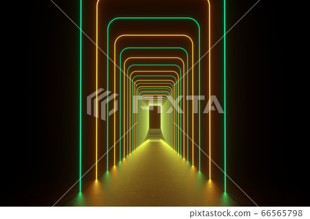 sci-fi effect, virtual space 66565798