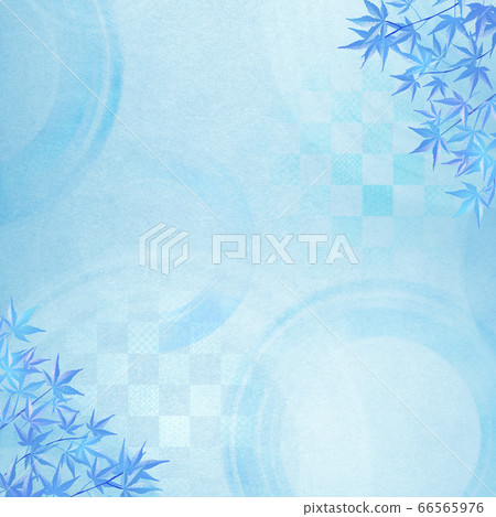 日式背景材料-涼爽的感覺-和紙-夏天-漣漪-漣漪-藍色秋天的落葉 日式背景材料-涼爽的感覺-和紙-夏天-漣漪-漣漪-藍色秋天的落葉 66565976