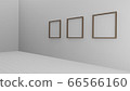 帶相框的3D空白空間 66566160