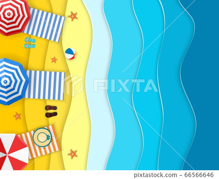 Sea landscape with beach 66566646