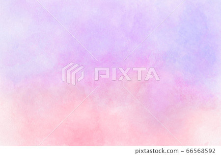 Abstract pastel watercolor background - Orange and pink pastel watercolor painted on paper 66568592