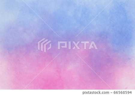 Abstract pastel watercolor background - Blue sky and pink pastel watercolor painted on paper Abstract pastel watercolor background - Blue sky and pink pastel watercolor painted on paper 66568594