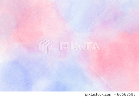 Abstract pastel watercolor background - Blue sky and pink pastel watercolor painted on paper Abstract pastel watercolor background - Blue sky and pink pastel watercolor painted on paper 66568595