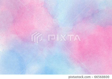 Abstract pastel watercolor background - Blue sky and pink pastel watercolor painted on paper Abstract pastel watercolor background - Blue sky and pink pastel watercolor painted on paper 66568600