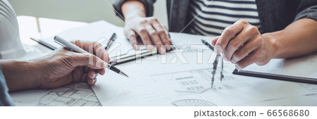 Architecture Engineer Teamwork Meeting, Drawing 66568680