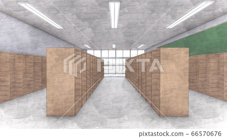 School classroom shoe box entrance illustration 53 School classroom shoe box entrance illustration 53 66570676