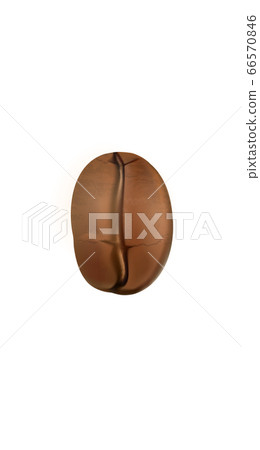 3D realistic coffee bean social media cover. Highlights stories isolated white background template. Cafe barista coffee drink store concept vector illustration 66570846