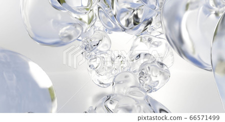 Water drops falling on white background 3d... - Stock Illustration ...