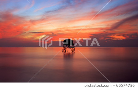 Artwork: Dawn in the coastal fishing village (Viet Nam) Artwork: Dawn in the coastal fishing village (Viet Nam) 66574786