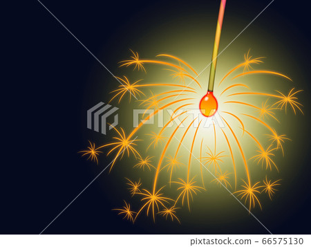 Sparkler fireworks illustration material 66575130