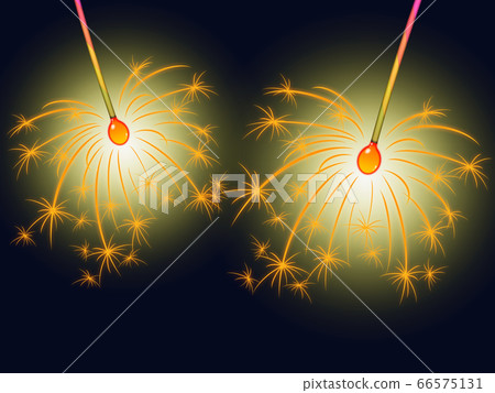 Sparkler fireworks illustration material 66575131
