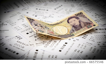 Household account management receipt and money settlement image Household account management receipt and money settlement image 66575546