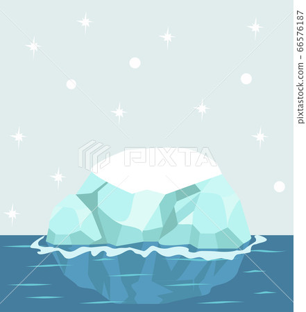 Arctic ice floe background vector illustration Arctic ice floe background vector illustration 66576187