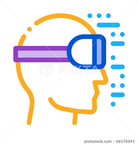 projecting reality through special glasses icon vector outline illustration projecting reality through special glasses icon vector outline illustration 66576943