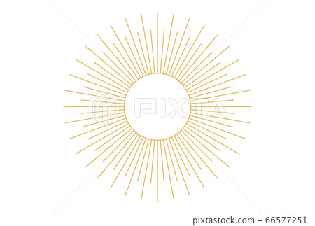 Vector illustration of a line drawing of a radiant sun Vector illustration of a line drawing of a radiant sun 66577251