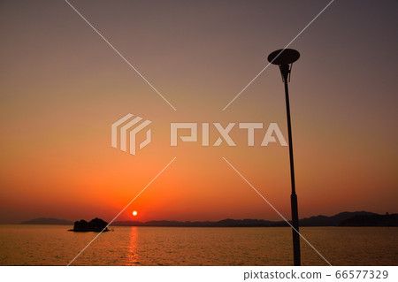 Evening view Lake Shinji Evening view Lake Shinji 66577329