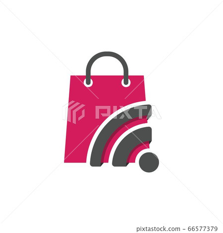 Online shop logo design vector Online shop logo design vector 66577379
