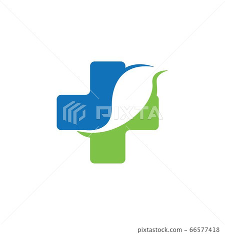 Nature health herbal medicine logo - Stock Illustration [66577418] - PIXTA