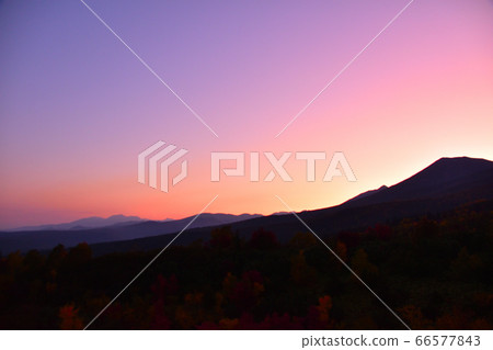 Twilight Tokachidake Mountain Range Twilight Tokachidake Mountain Range 66577843