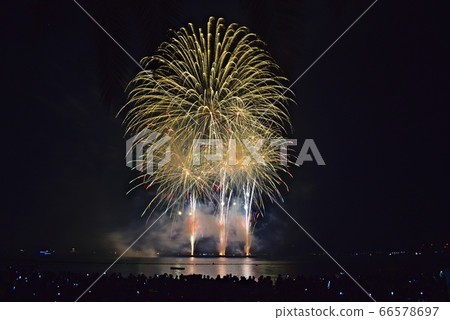 Fireworks at the Seta-cho summer festival 66578697